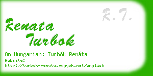 renata turbok business card